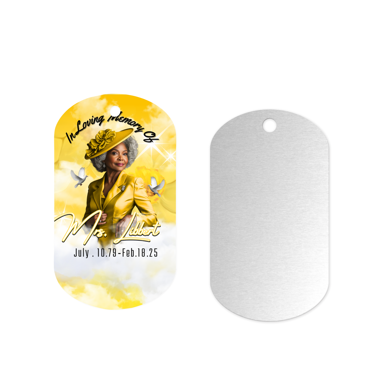 Memorial Dog Tag Chain