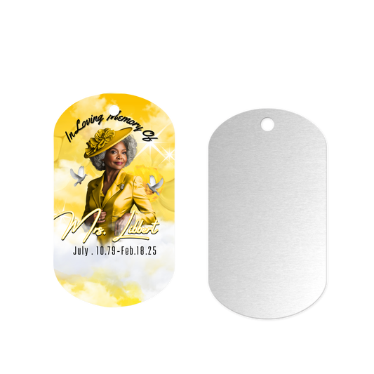 Memorial Dog Tag Chain