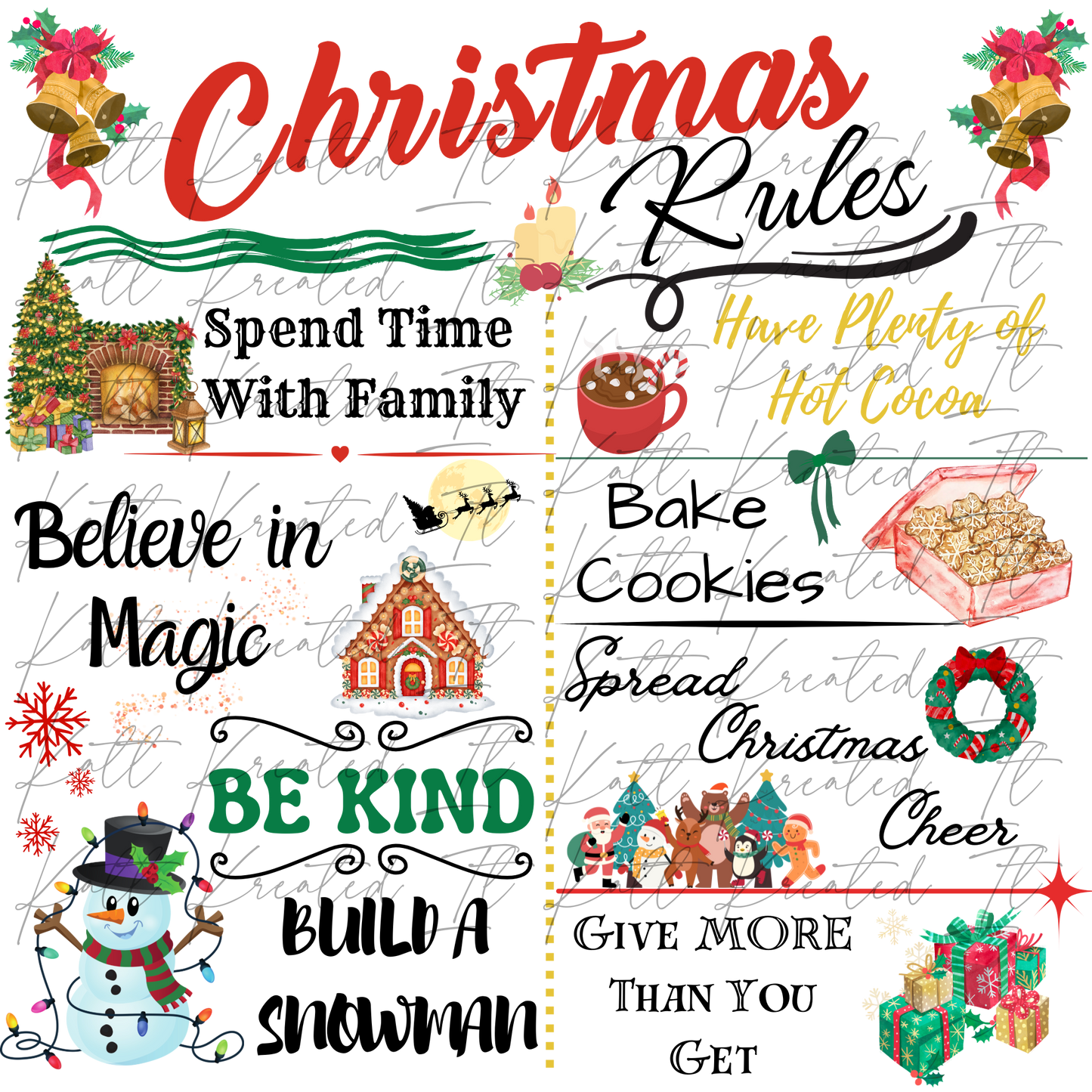Christmas Rules PNG *DIGITAL DOWNLOAD ONLY*