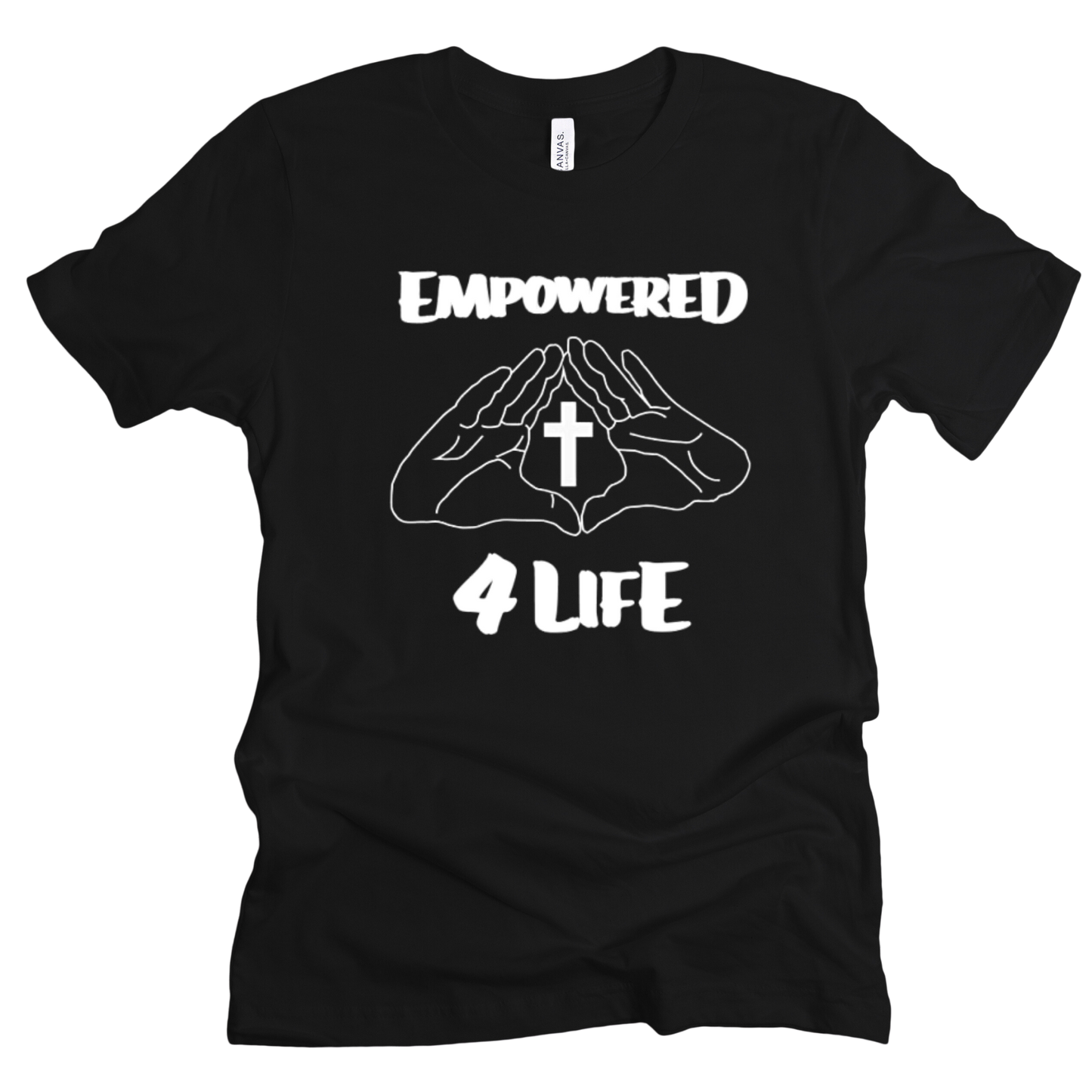 E4L White Logo Short Sleeve Tee