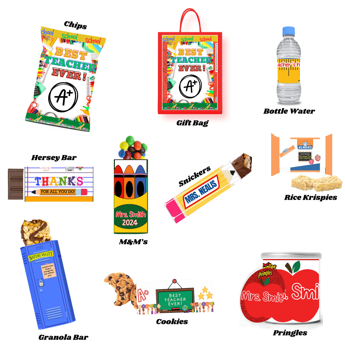 Teachers Appreciate Day Treat Bag