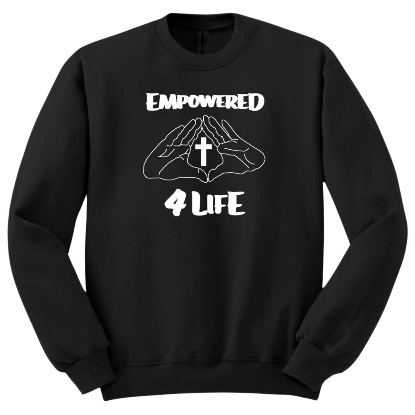 E4L White Logo Sweater