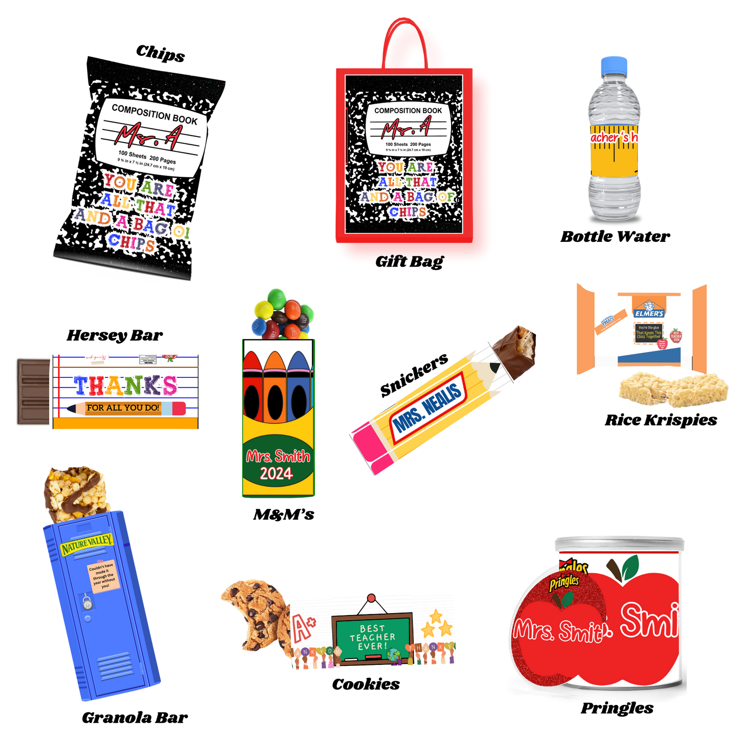 Teachers Appreciate Day Treat Bag