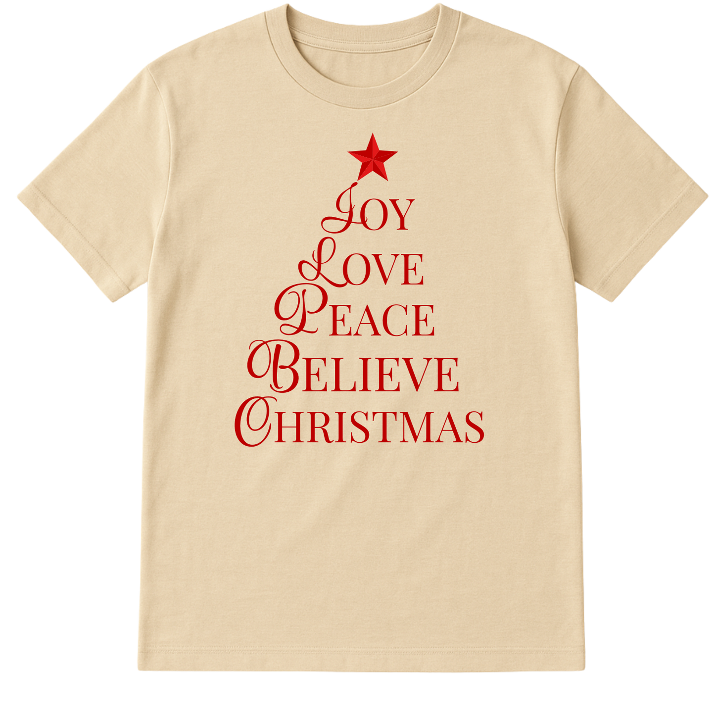 Joy Love Peace Believe Christmas