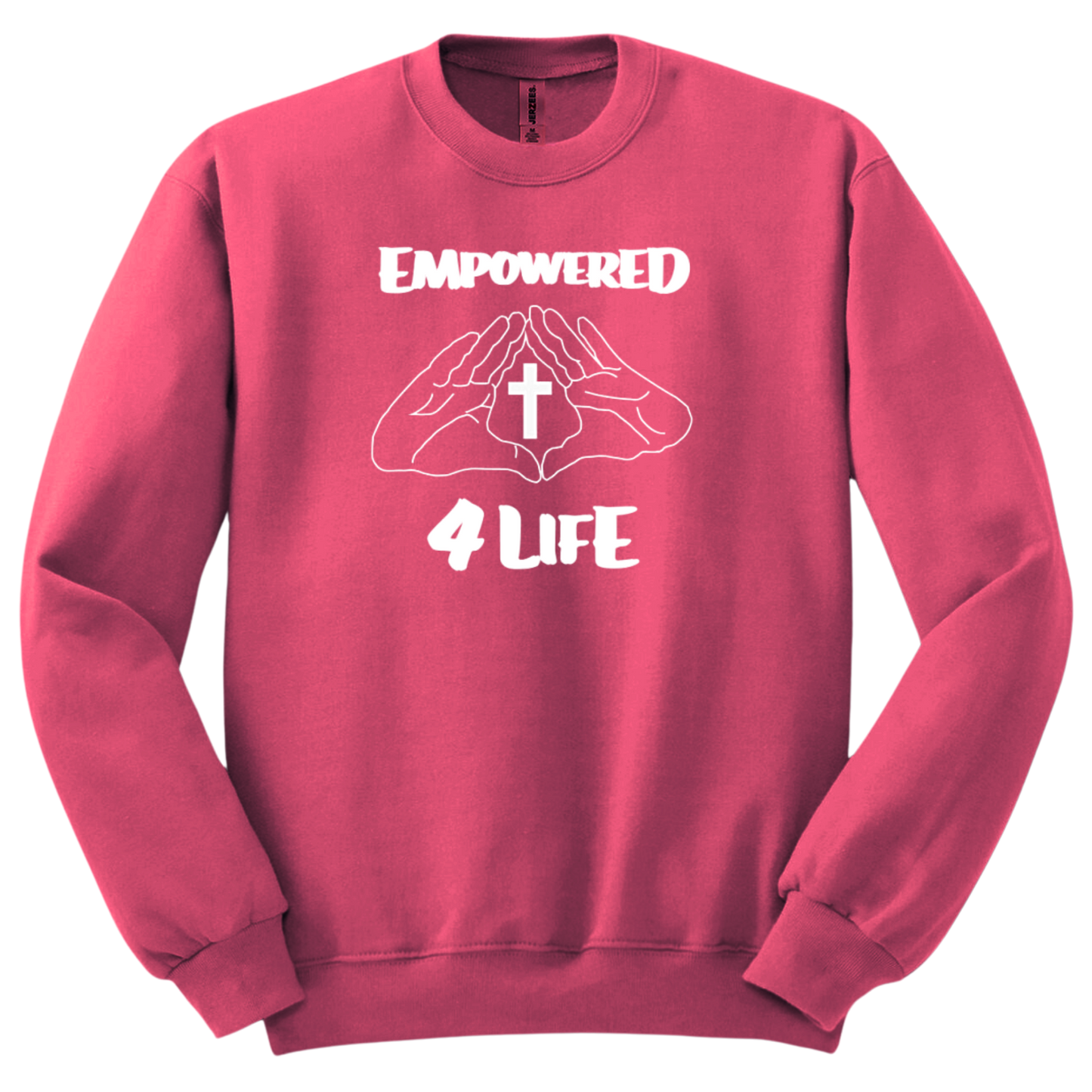 E4L White Logo Sweater