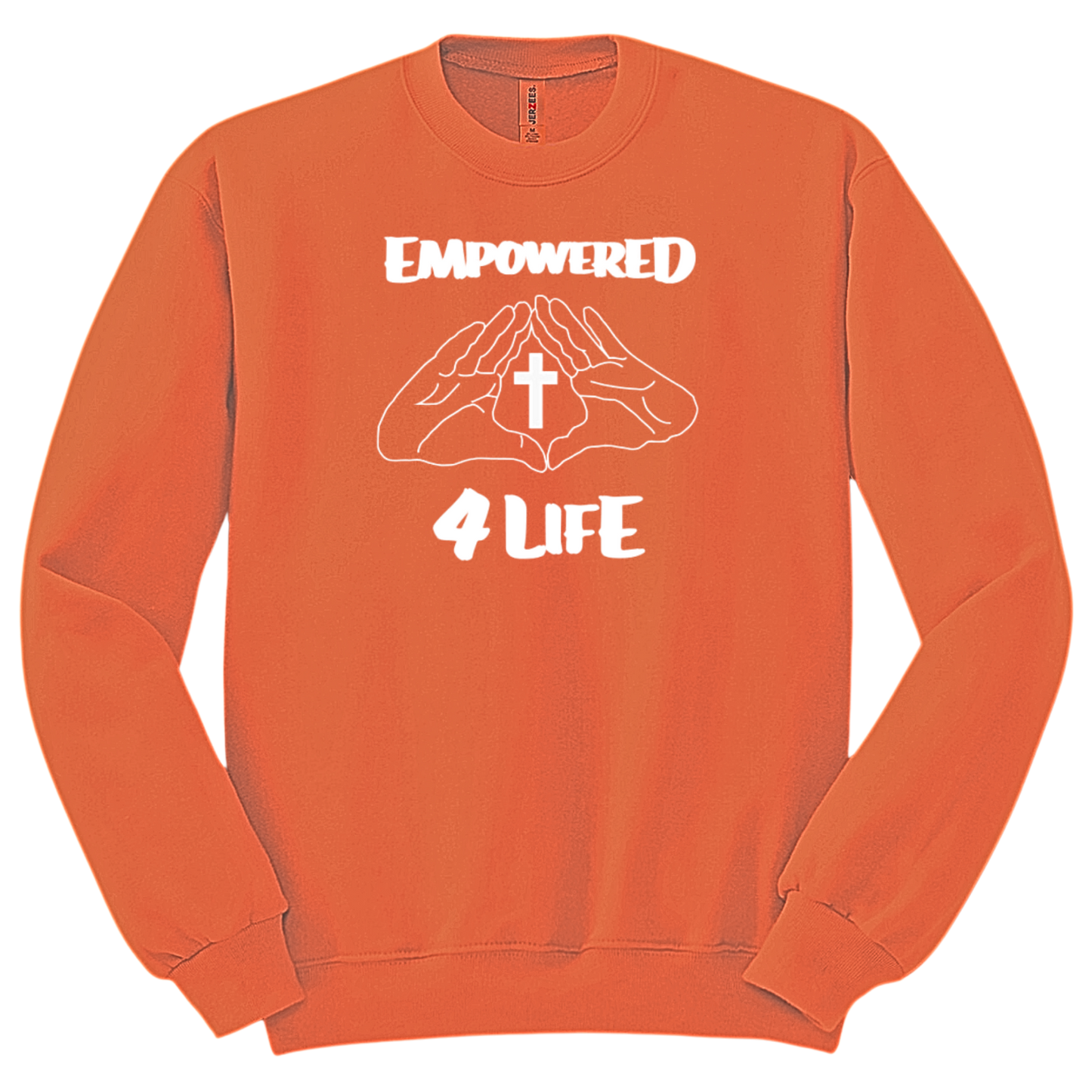 E4L White Logo Sweater