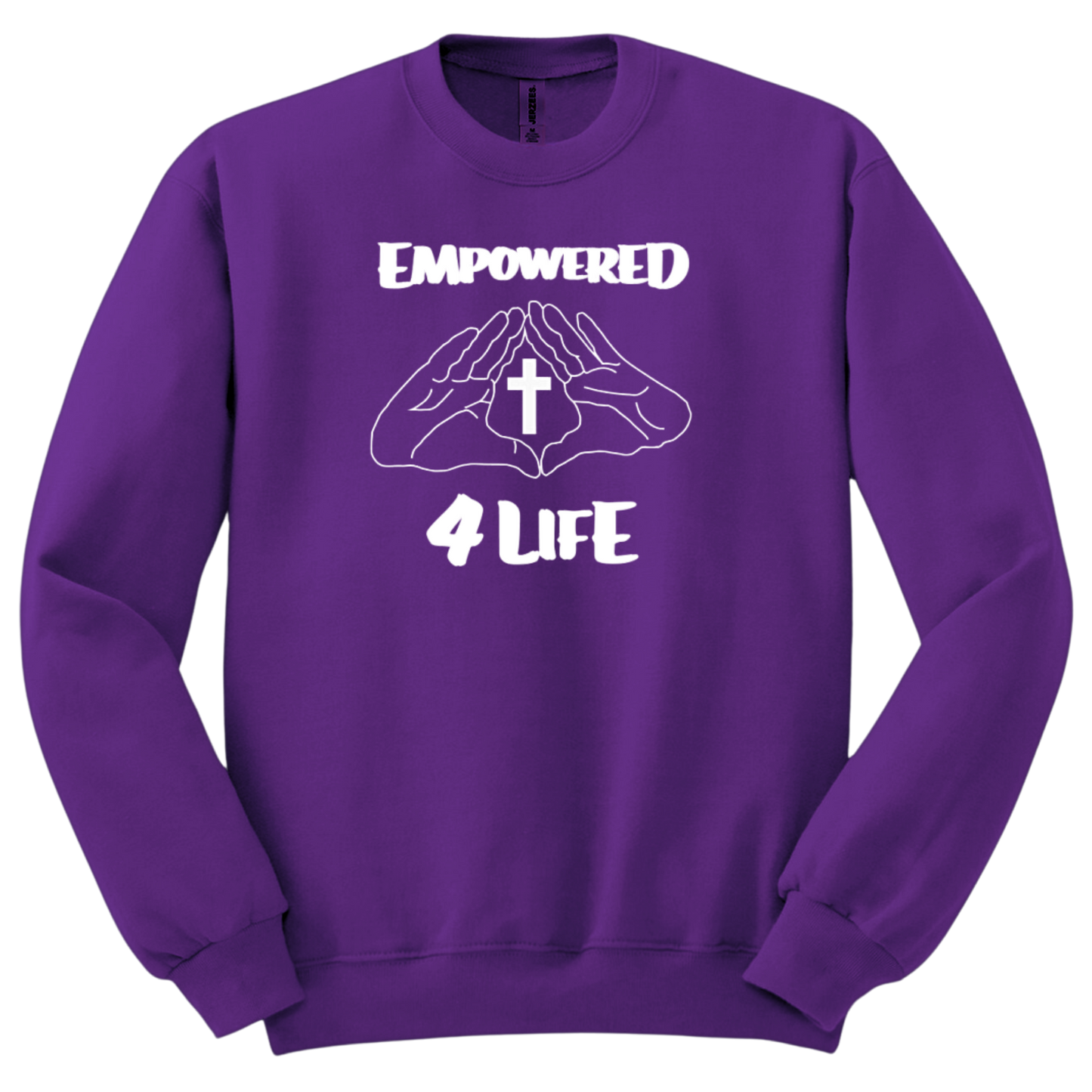 E4L White Logo Sweater