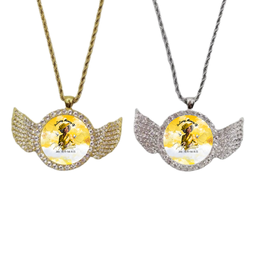 Memorial Wing Pendant Chain