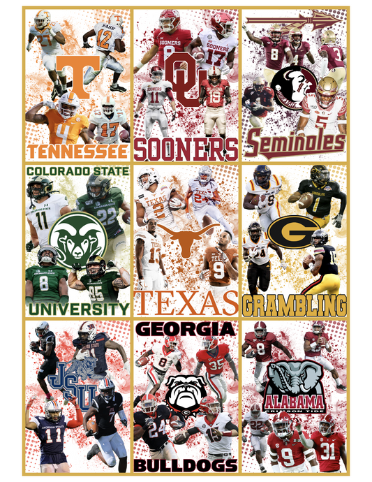College Football Bundle (40 Designs)  *DIGITAL DOWNLOAD ONLY*
