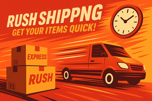 Rush shipping. get your items quick