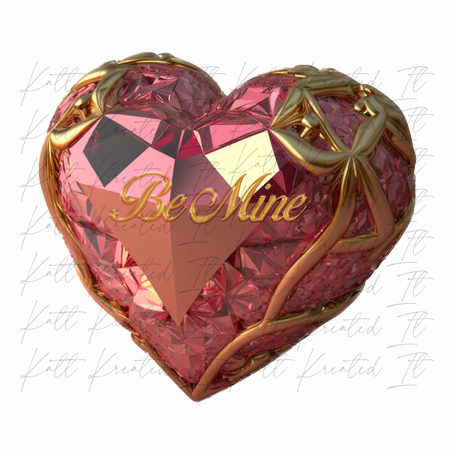 Be Mine + Love Heart PNG (2 Designs)  *DIGITAL DOWNLOAD ONLY*