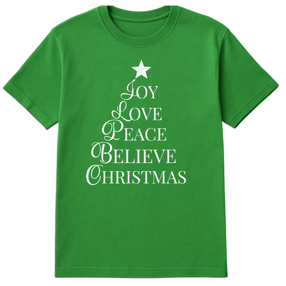 Joy Love Peace Believe Christmas