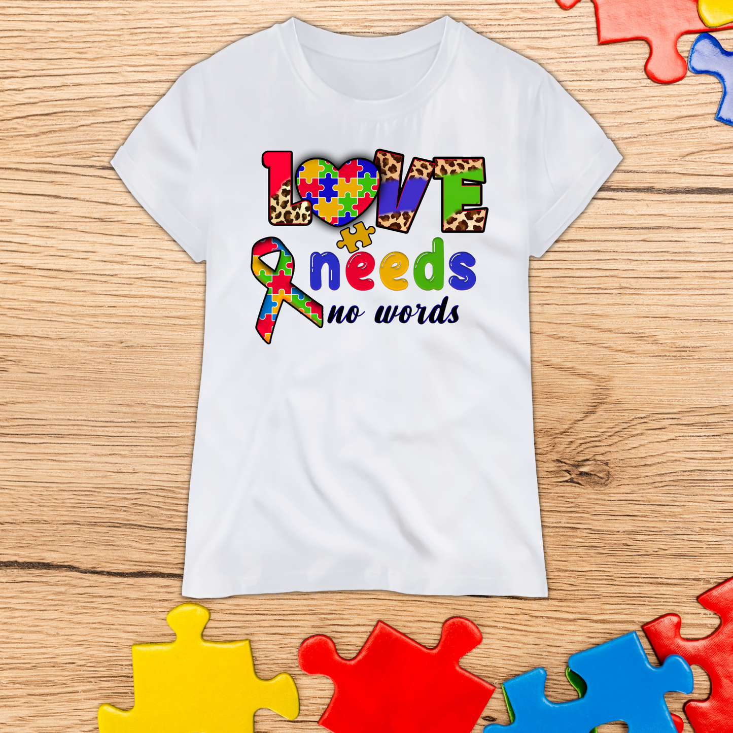 Love needs no words Autism PNG *DIGITAL DOWNLOAD ONLY*