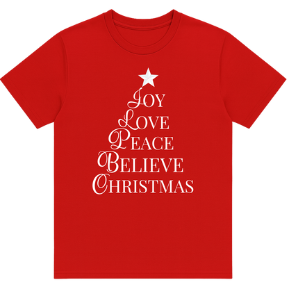 Joy Love Peace Believe Christmas