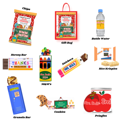 Teachers Appreciate Day Treat Bag