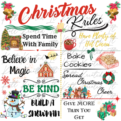 Christmas Rules PNG *DIGITAL DOWNLOAD ONLY*