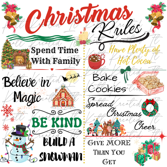 Christmas Rules PNG *DIGITAL DOWNLOAD ONLY*