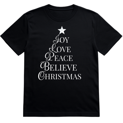 Joy Love Peace Believe Christmas