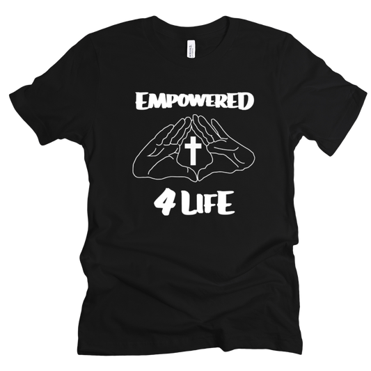 E4L White Logo DTF T-Shirt