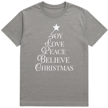 Joy Love Peace Believe Christmas