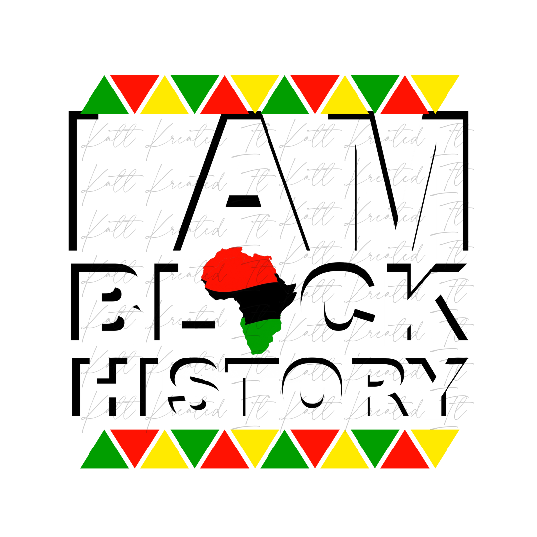 I Am Black History PNG Bundle (2 Designs)