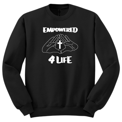 E4L White Logo DTF Sweater