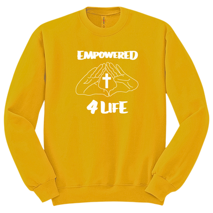 E4L White Logo DTF Sweater