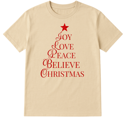 Joy Love Peace Believe Christmas