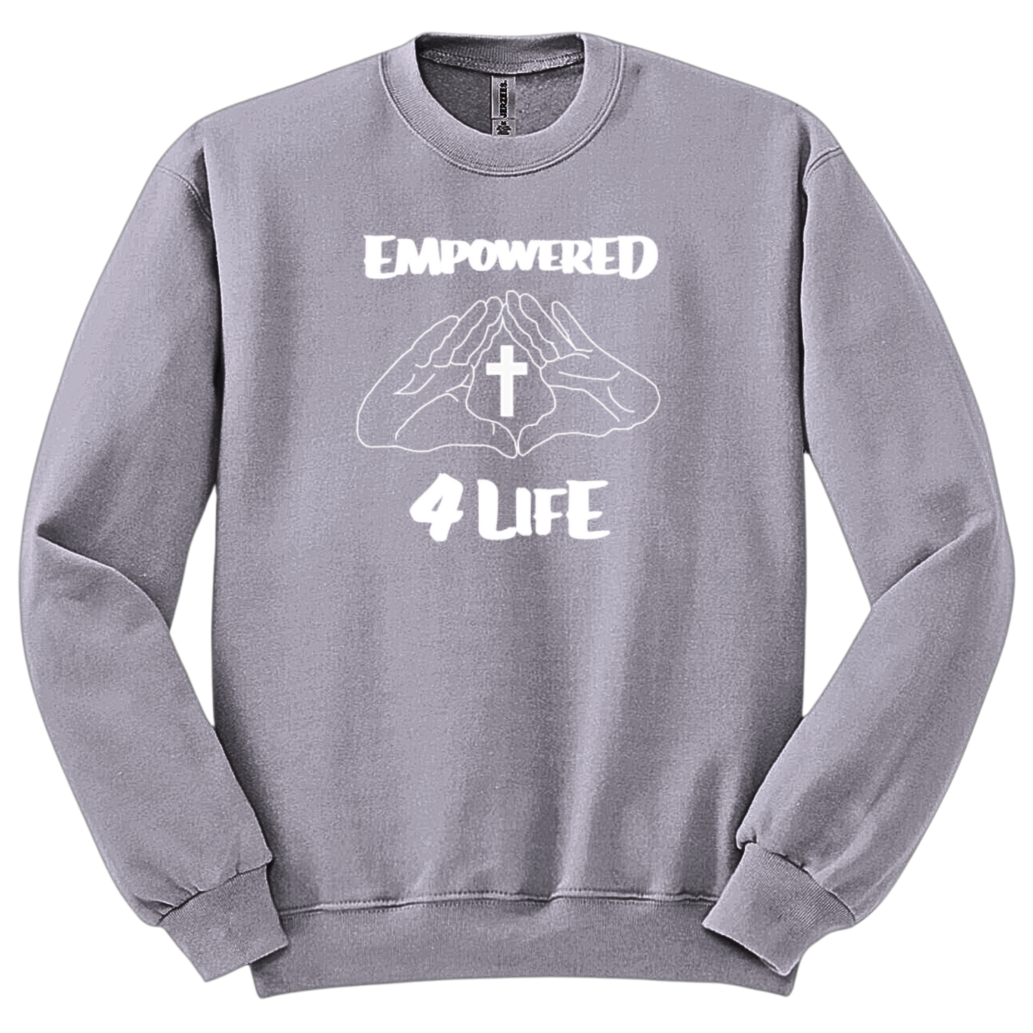 E4L White Logo DTF Sweater