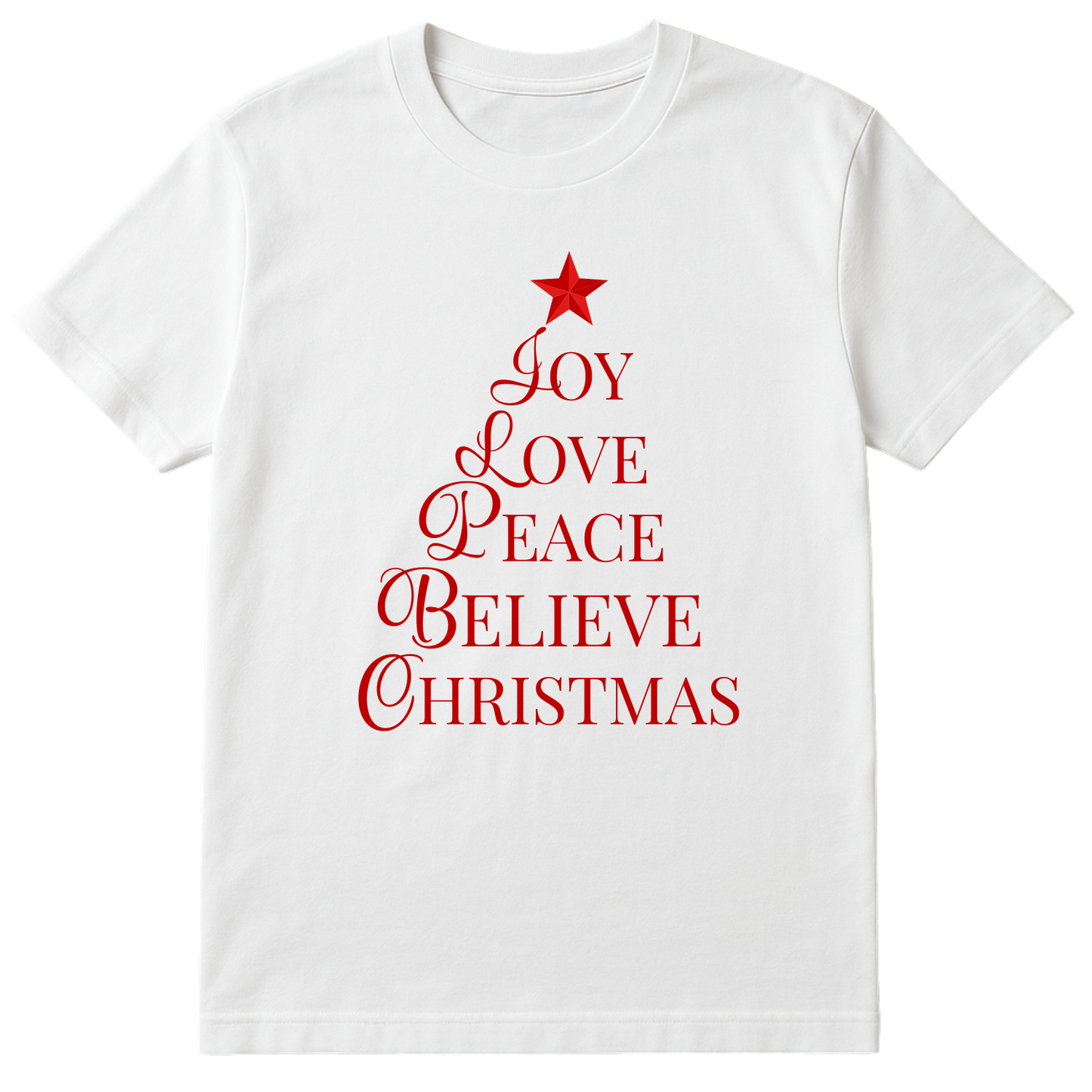 Joy Love Peace Believe Christmas
