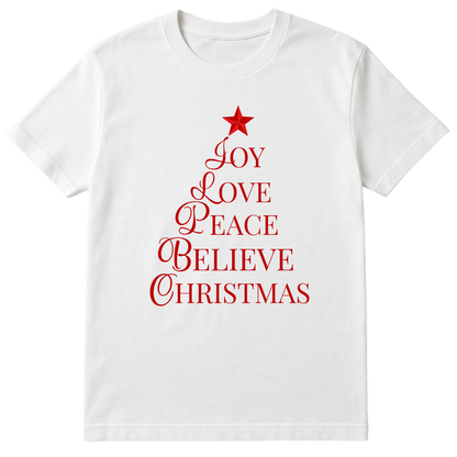 Joy Love Peace Believe Christmas