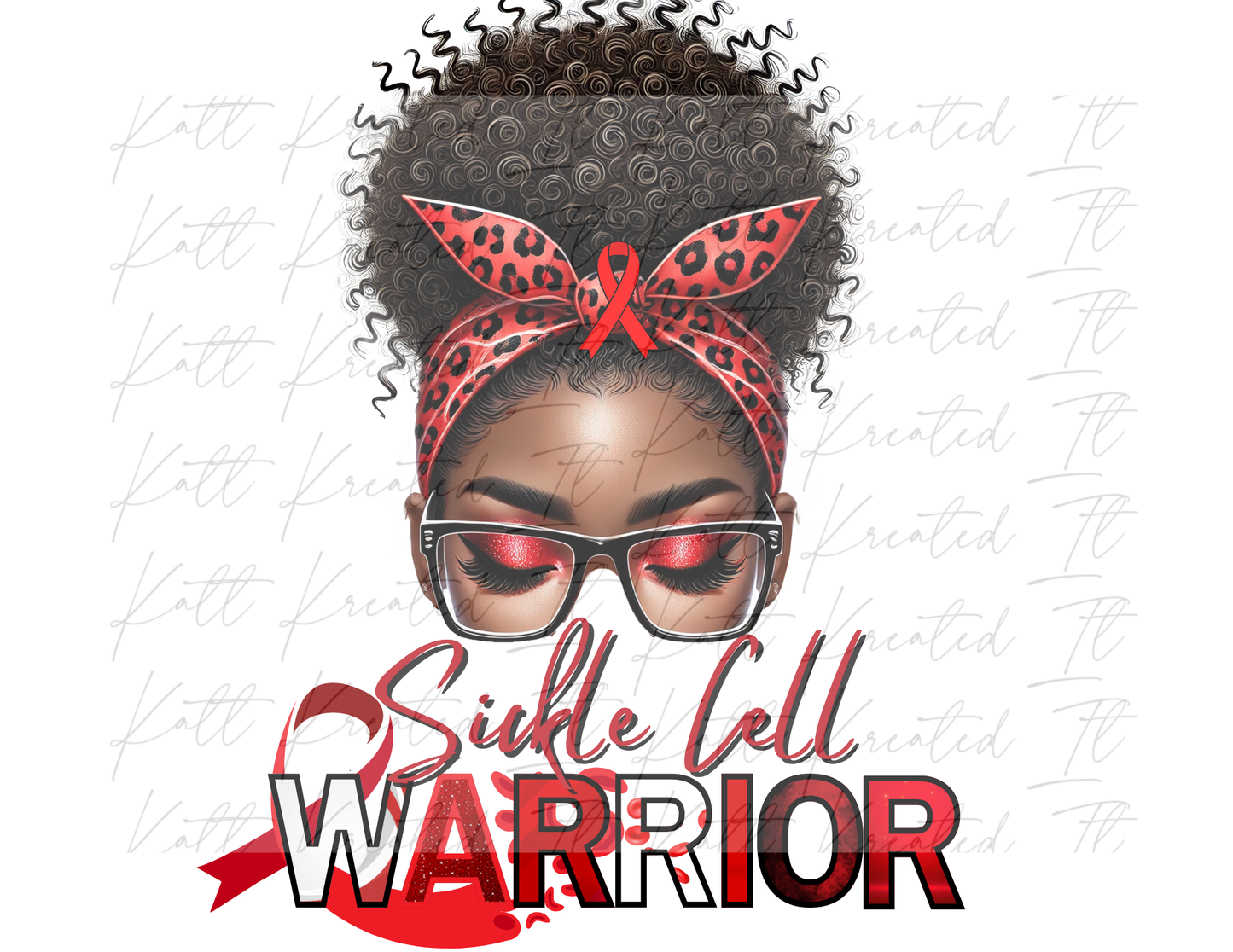 Single Sickle Cell Editable Canva Design *DIGITAL DOWNLOAD ONLY*