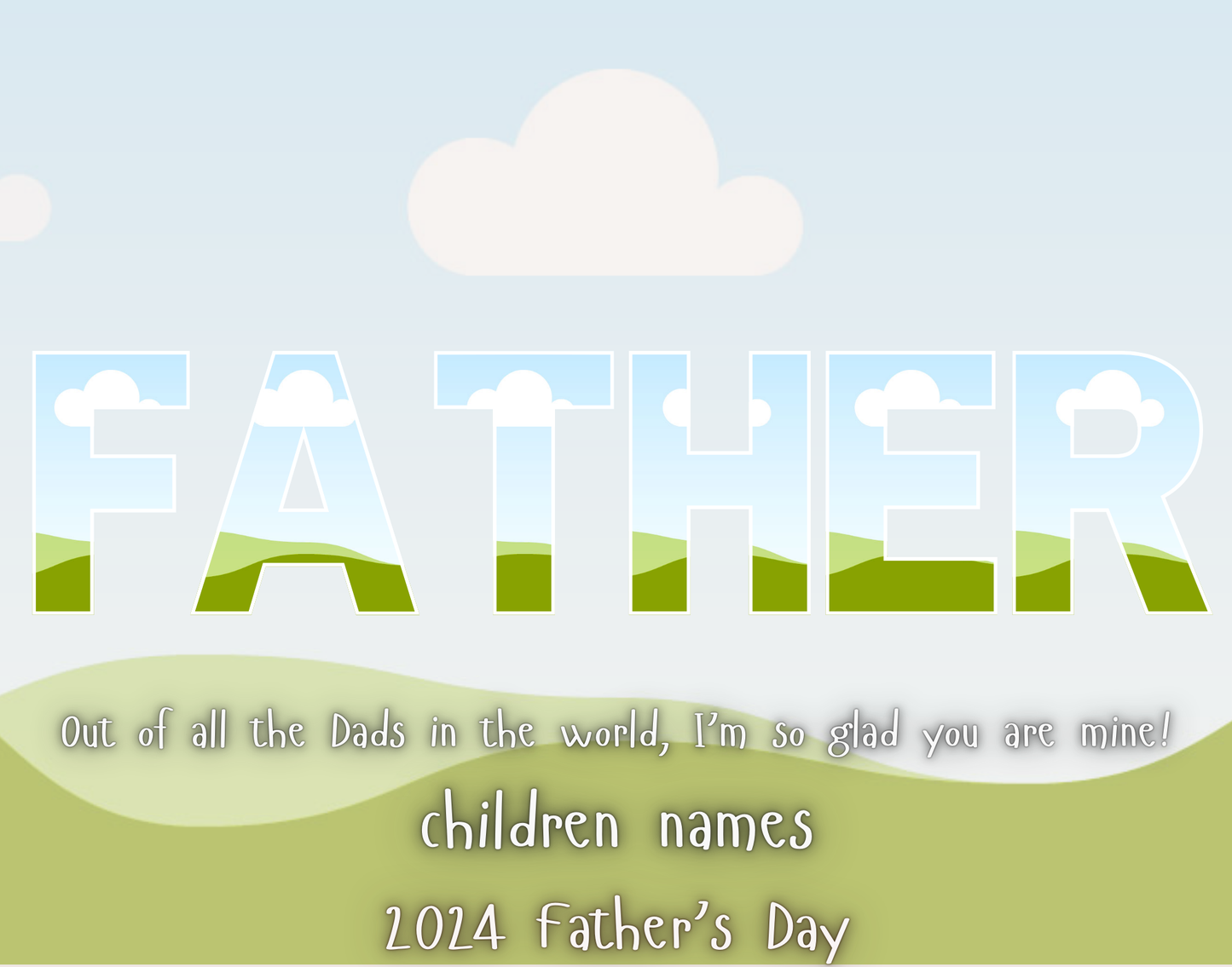 Father's Day Photo Collage