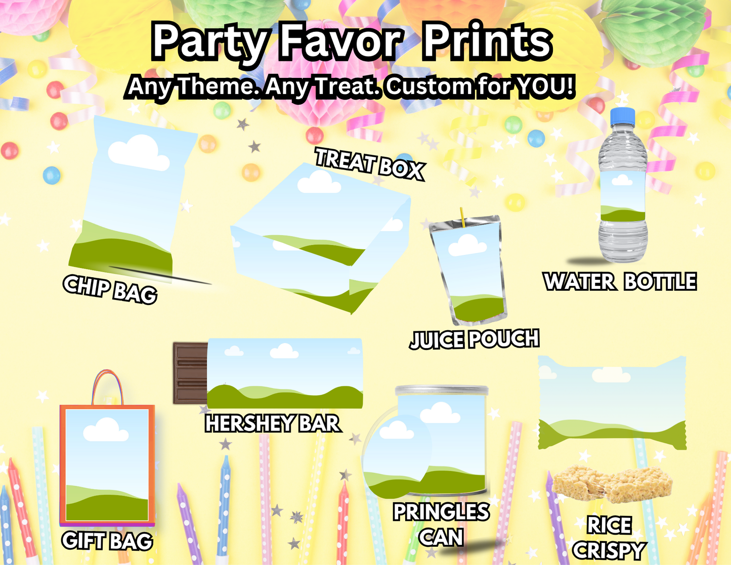 Custom Party Favor Prints