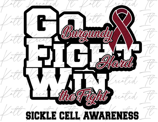 Go Fight Win Sickle Cell PNG *DIGITAL DOWNLOAD ONLY*