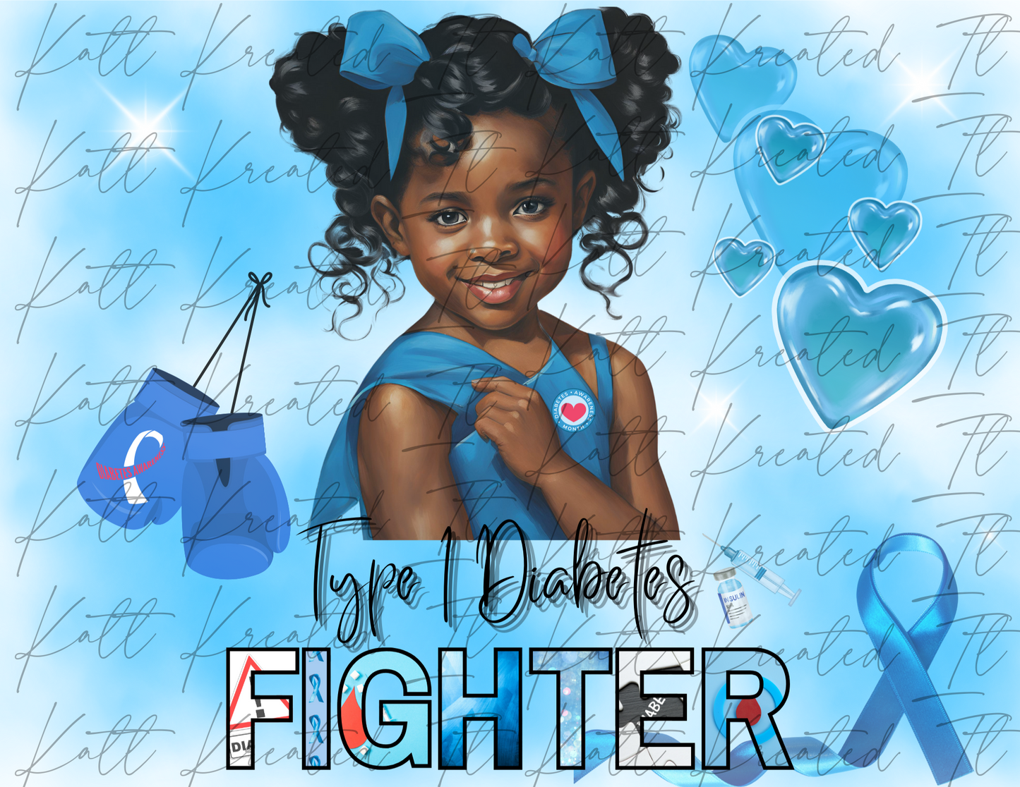 Little Girl Diabetes Design *DIGITAL DOWNLOAD ONLY*