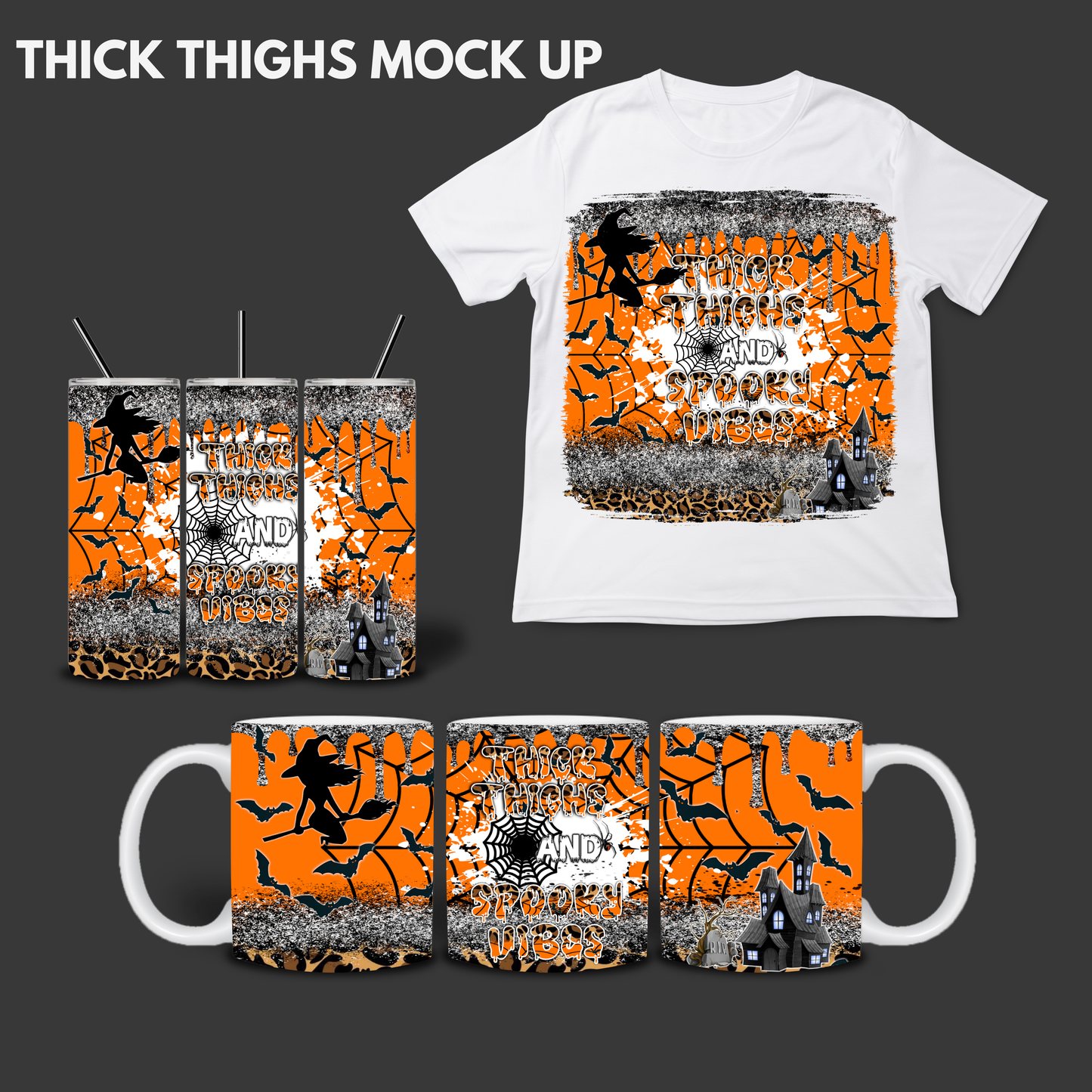 Thick Thighs PNG Bundle (T-shirt Mug and Tumbler Design) *DIGITAL DOWNLOAD ONLY*