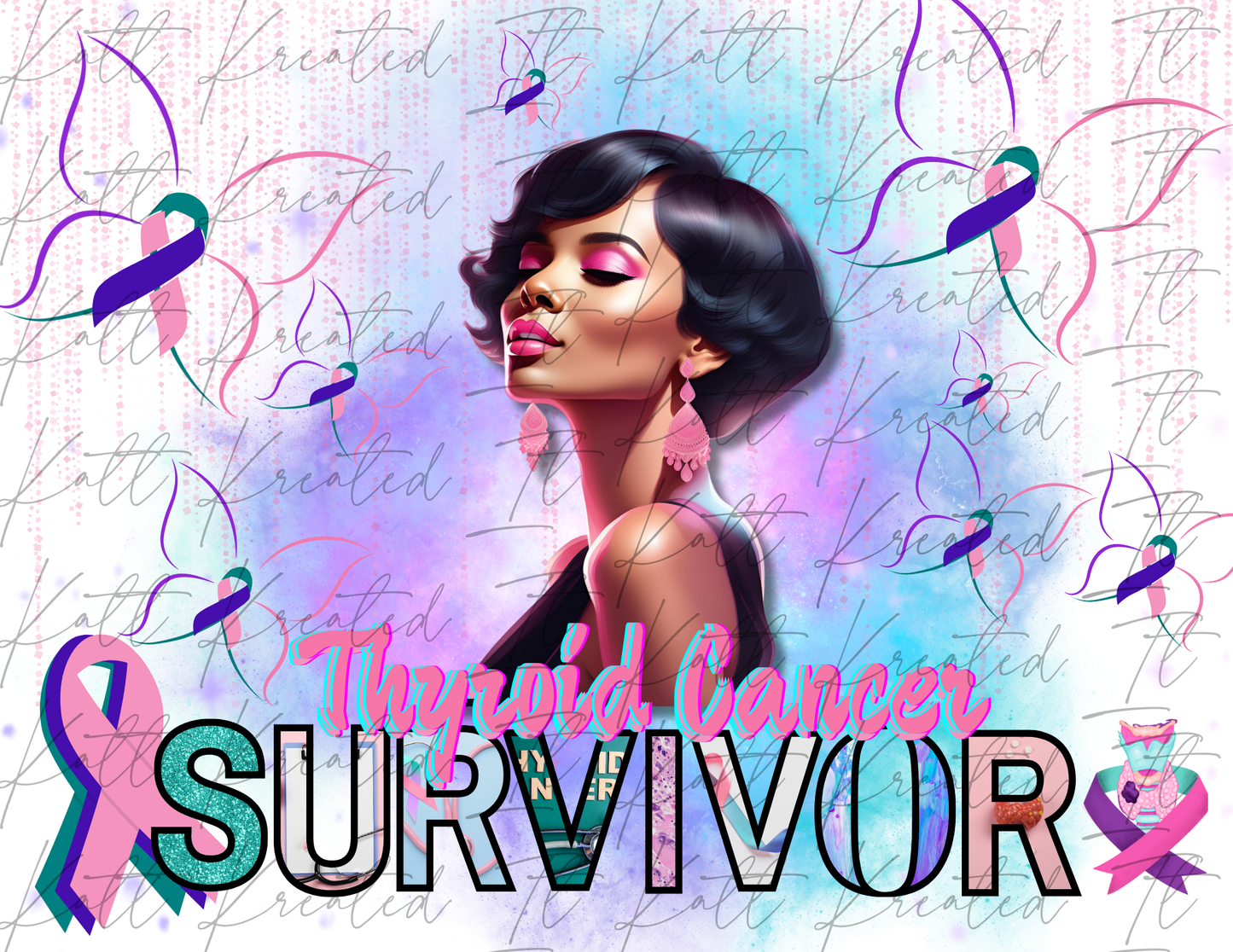 Thyroid Cancer PNG *DIGITAL DOWNLOAD ONLY*