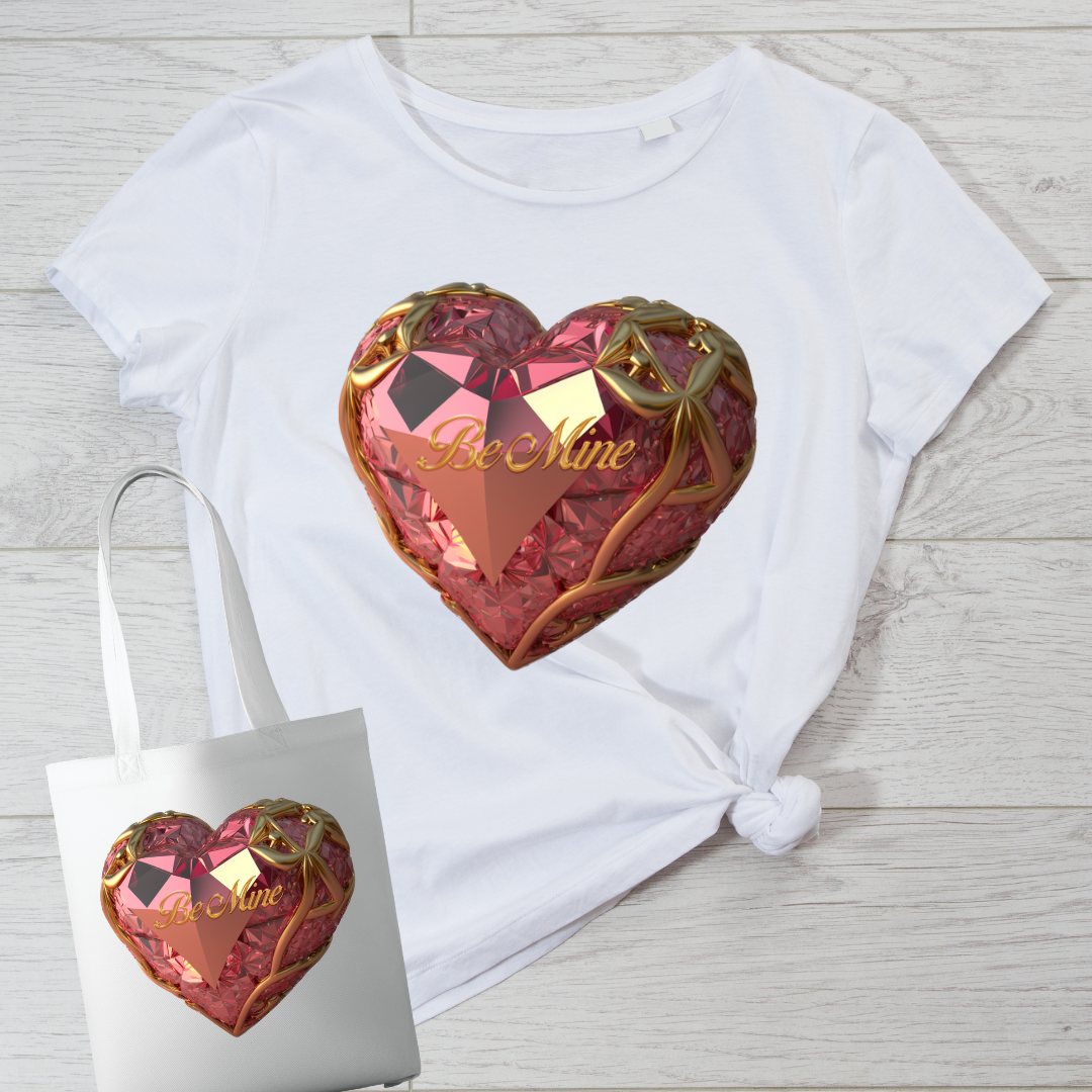 Be Mine + Love Heart PNG (2 Designs)  *DIGITAL DOWNLOAD ONLY*